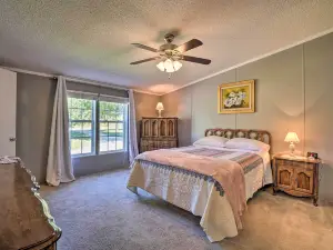 Monett Family Ranch Home w/ Fireplace & Huge Deck!