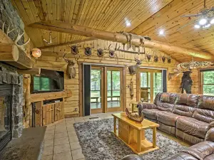 Scenic Cabin on 2 Acres Near Lake Holcombe Marina!
