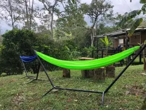 Cabaña Tipo Glamping en Finca Cafetera Con Zonas Verdes, Avistamiento de Aves, Paisaje Cafetero