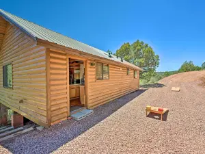 Deck & Mogollon Rim Views: Secluded Payson Cabin