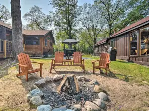 Cabin on Rush Lake w/ Tiki Bar, Grill & Kayaks!