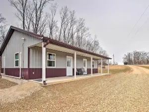 Updated Missouri Cabin Rental on Large Farm
