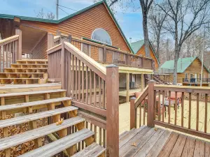 Boat Dock & Deck: Waterfront Cabin on Grand Lake