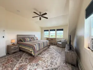 Secluded blueberry field retreat with sweeping 360 views.