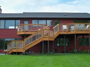 Beautiful home with stunning lake views from every room.