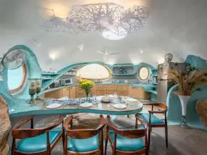 SaffronStays AsanjA Dragonfly, Murbad - hobbit inspired earth-shelter home with plunge pool