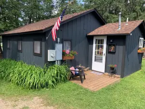 Newly remodeled lakeside cabin at Balsam Bay Resort on Big Sand Lake.