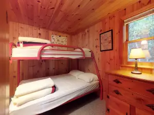 Cozy Lakefront Cottage with Dock, Mountain Views, Peaceful Location