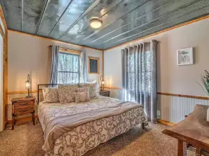 Rustic Creekside Cabin with Hot Tub, Fire Pit, WiFi