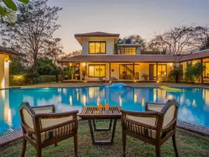 StayVista at Birdsong with Pvt Pool, Lawn & Gazebo