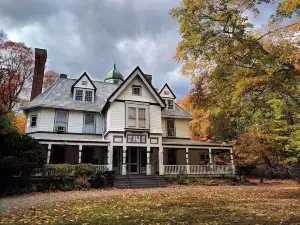 5 bdrm Victorian, built in 1881-With 21 rooms, on a hill on 4 VERY private acres