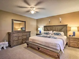 Cabin w/ Fire Pit & Movie Room, 1 Mi to Lake