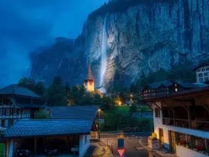 Wasserfallhüsli in Lauterbrunnen, Near Interlaken, Mürren, Wengen