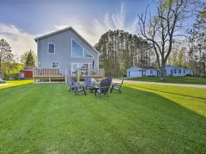 Cadillac Home w/ Hot Tub & Lake Mitchell Views!