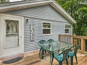 Sawyer Lake Retreat w/ Decks: Walk to Beach!