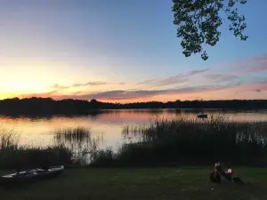 RV Life on a Beautiful lake with sunsets, great fishing, swimming and peace.
