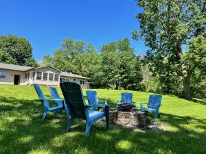 Relax with beautiful views overlooking the Wisconsin River
