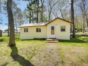 Rustic Cabin w/ Fire Pit, Steps to Sand Lake!
