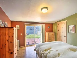 Lakefront Cabin w/ Stunning Mountain Views & Dock!