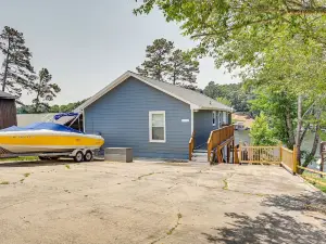 Waterfront Badin Lake Getaway Boat Dock, Fire Pit