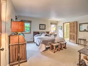 Riverfront Oconto Cabin with Fire Pit and Yard!