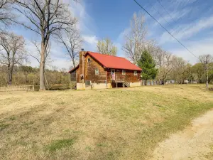 Fire Pit, Screened Deck: Riverfront Ozarks Cabin!