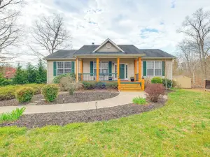 Private Deck & Views: Rural Virginia Escape