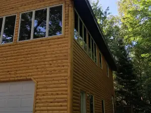 Brimley Beach home next to Brimley State Park