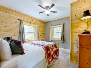 Beacon Point  | Lakeside cabin in Presque Isle with a firepit and beach access