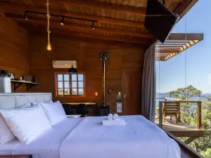 Cabana romântica com vista na serra VST033