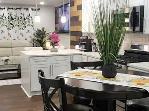 Private upper level 3-bedroom oasis with AC and WiFiHost occupies basement)