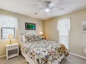 Steps to the Beach & Shops Home on a Tidal Creek w/ Two Decks, AC & WiFi