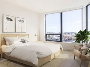 Landscaped Roof Deck and Fitness Center - Elegant Urban Retreat