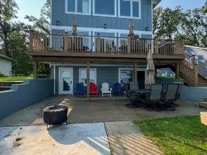 Escape to a lakeside cabin with stunning panoramic views of Ottertail Lake