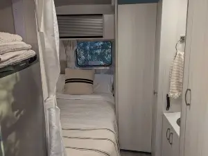 Airstream, Bell Tent, and Outdoor Shower