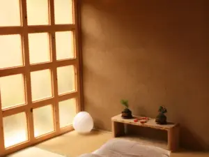 Traditional Japanese House with fireplace