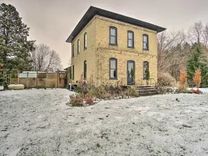 Historic Michigan Farmhouse w/ Grill & Fire Pit!