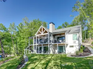 Brand New Construction 6BR/6BA Keowee lakefront luxury! Fire pit, pool table!