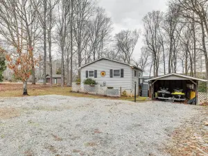 Deck & Lake Gaston Access: Dog-friendly Getaway