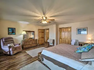 Boat Dock & Fire Pit: 'Sunset Cove' Lakefront Gem