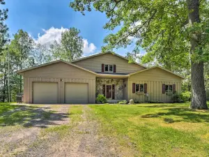 Lakeside Spooner Home w/ Game Room & Views!