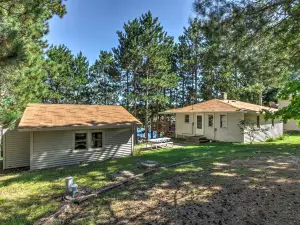 Lakefront Studio Cabin w/ Dock & Fire Pit!