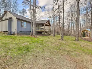 Creek-View Getaway w/ Deck, Yard, & Fire Pit!