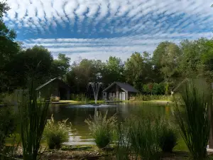 Beautiful lodge with dishwasher, located on a holiday park in Brabant