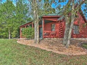 Hillside Cabin on 43 Acres w/ Private Lake & View!