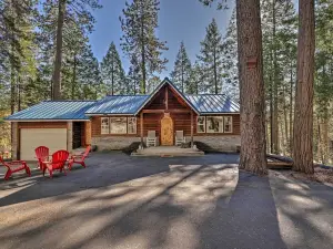 Homey Long Barn Cabin w/ Deck & Fire Pit!