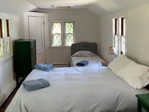 Lakefront home with tennis court and dock on gorgeous Lake Champlain