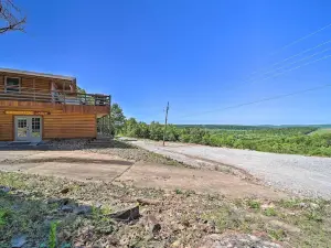 Vian Getaway w/ Lake Tenkiller Views & Deck!