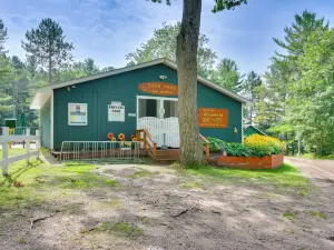 Deck and Fire Pit Beachfront Home in Gaylord!