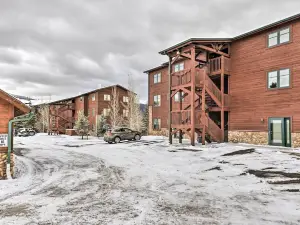 Patio & Mountain Views: Central Grand Lake Condo!